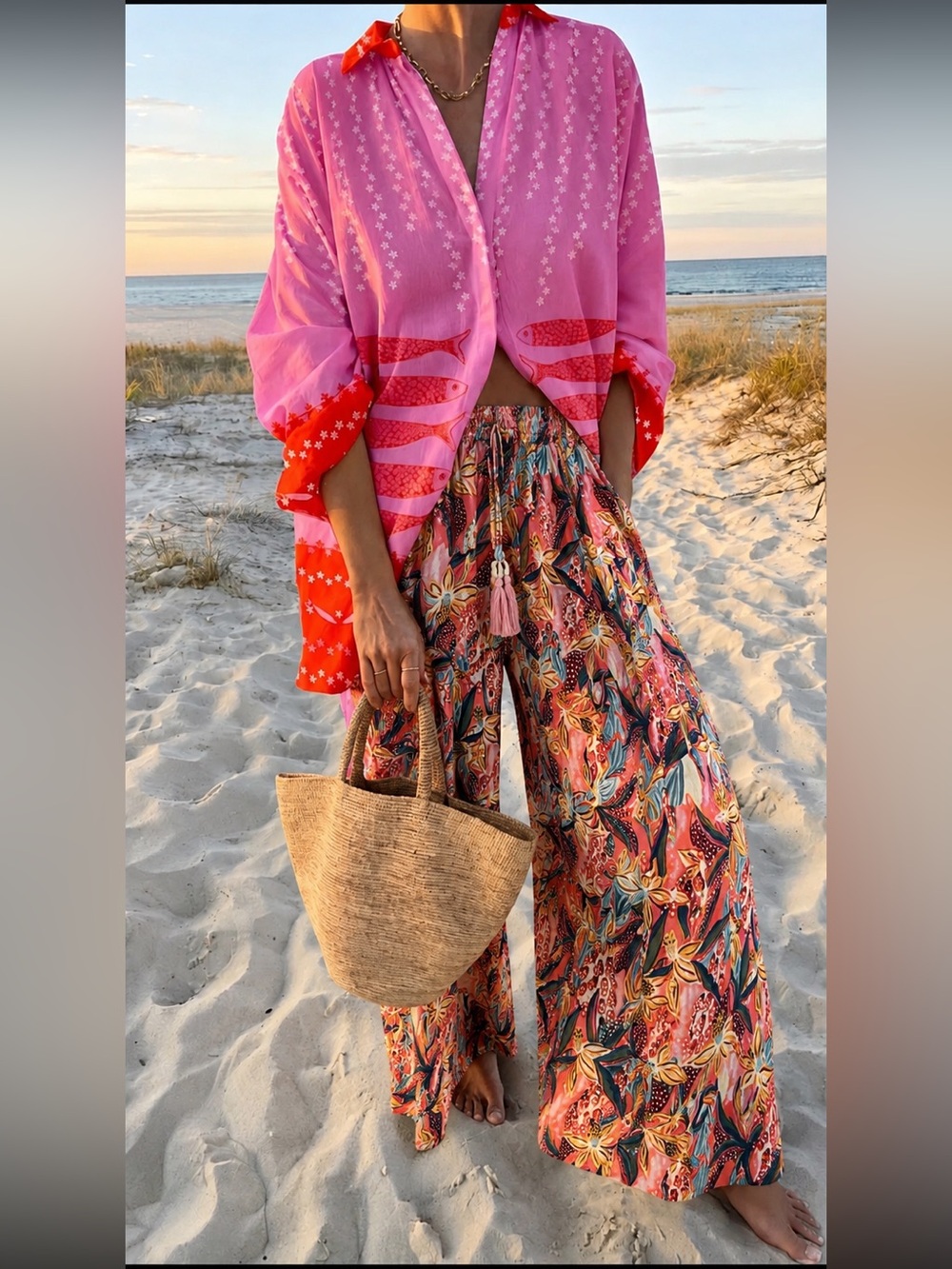 Anthropologie True destination elastic waistband palazzo floral boho wide leg